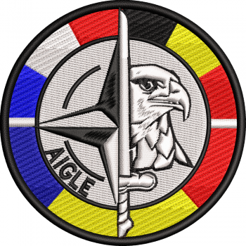 EMBLEMA MISIUNE FRANCO-BELGIENE ROMANE